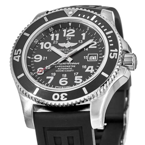 breitling a17392|breitling superocean 44 rubber strap.